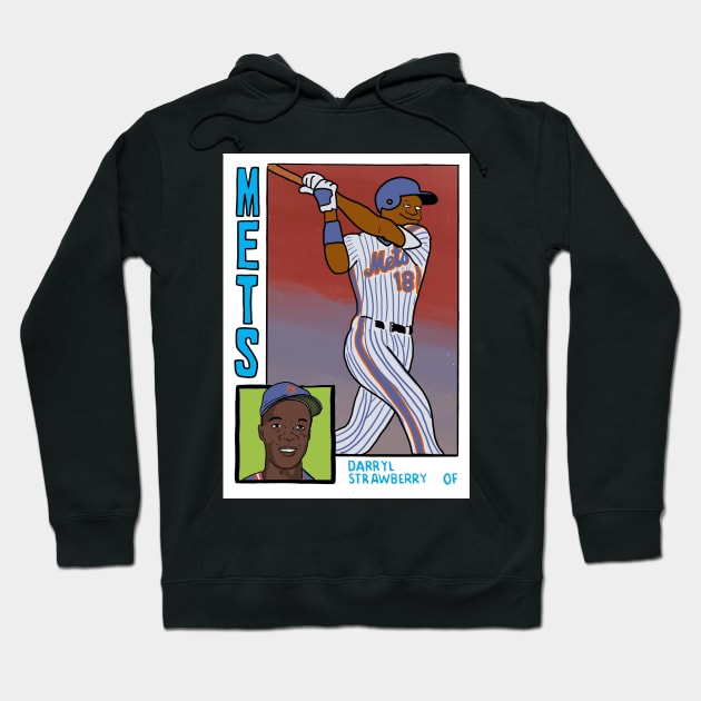 Darryl Strawberry - Homer at the Bat Simpsons Baseball Card Tee Hoodie by cousscards